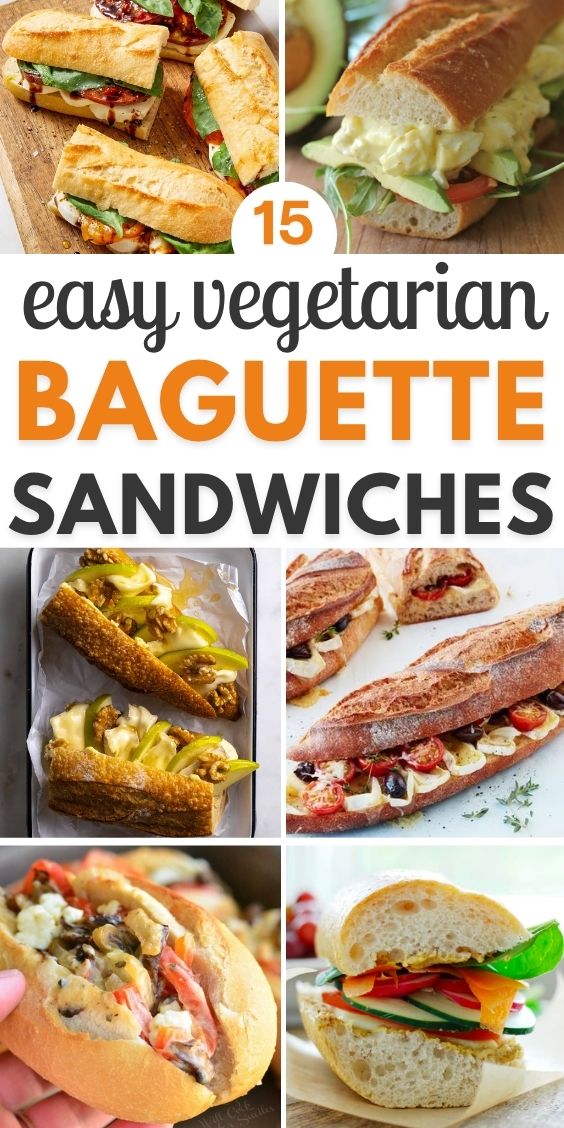 baguette sandwiches vegetarian
