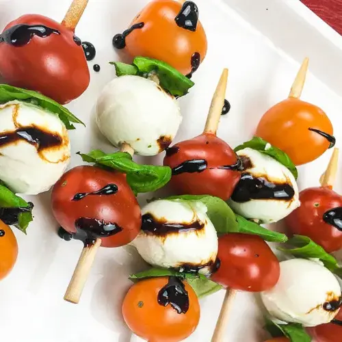 balsamic caprese skewers