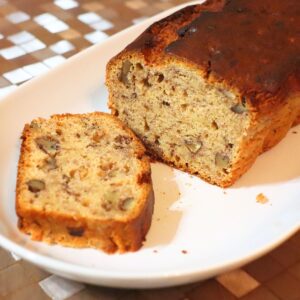 banana bread with walnuts