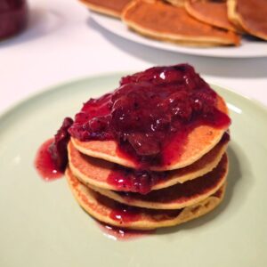 healthy breakfast banana oat pancakes recipe