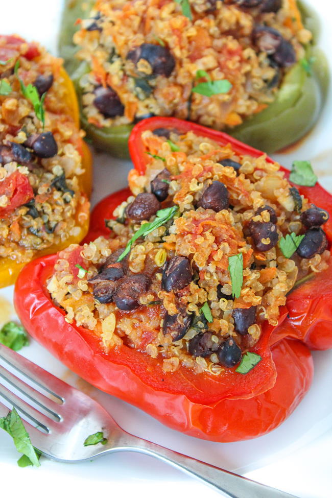 bean quinoa stuffed peppers 75 1