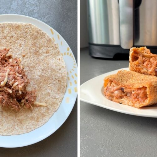 breaded tuna lunch wraps