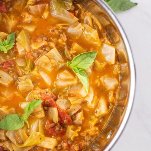cabbage lentil soup large pot 768x1186 1