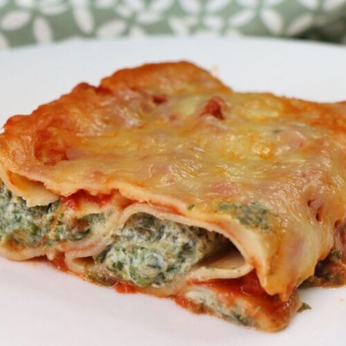 cannelloni with spinach and ricotta