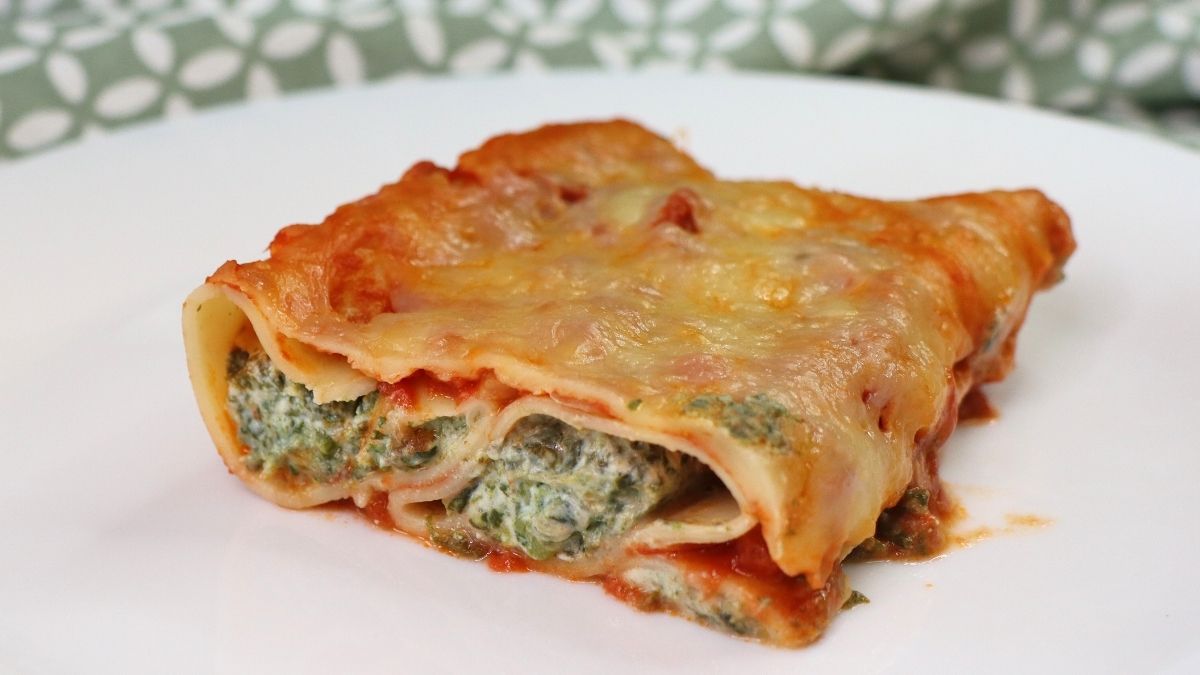 cannelloni with spinach and ricotta