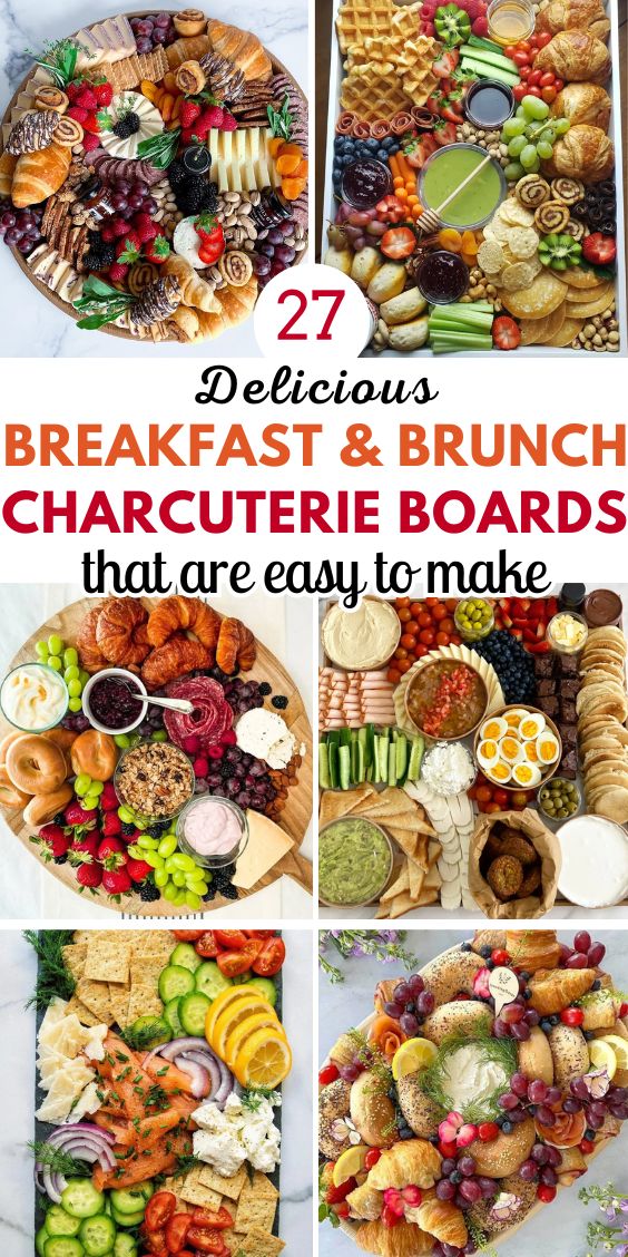 charcuterie board breakfast and brunch ideas