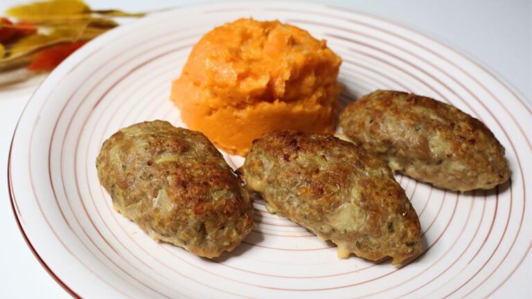 cheese stuffed oven baked pork patties