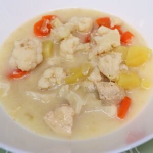 easy cauliflower chicken soup