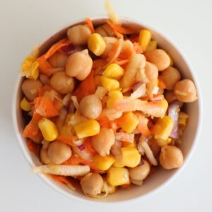 chickpea salad with corn