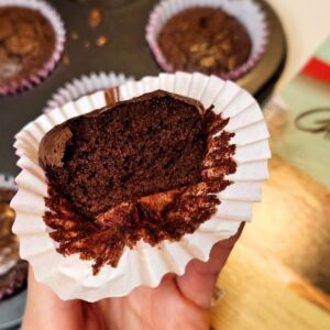 chocolate muffins from brownie mix