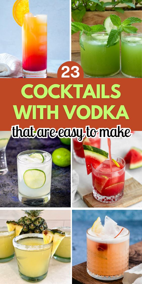 cocktails with vodka easy recipes