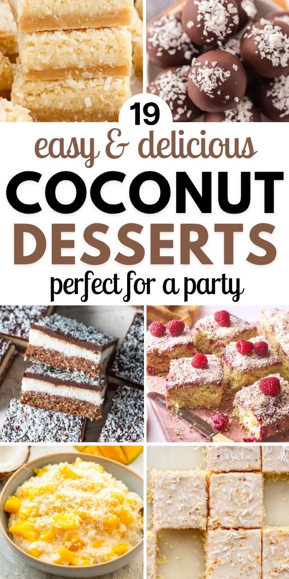 coconut desserts easy