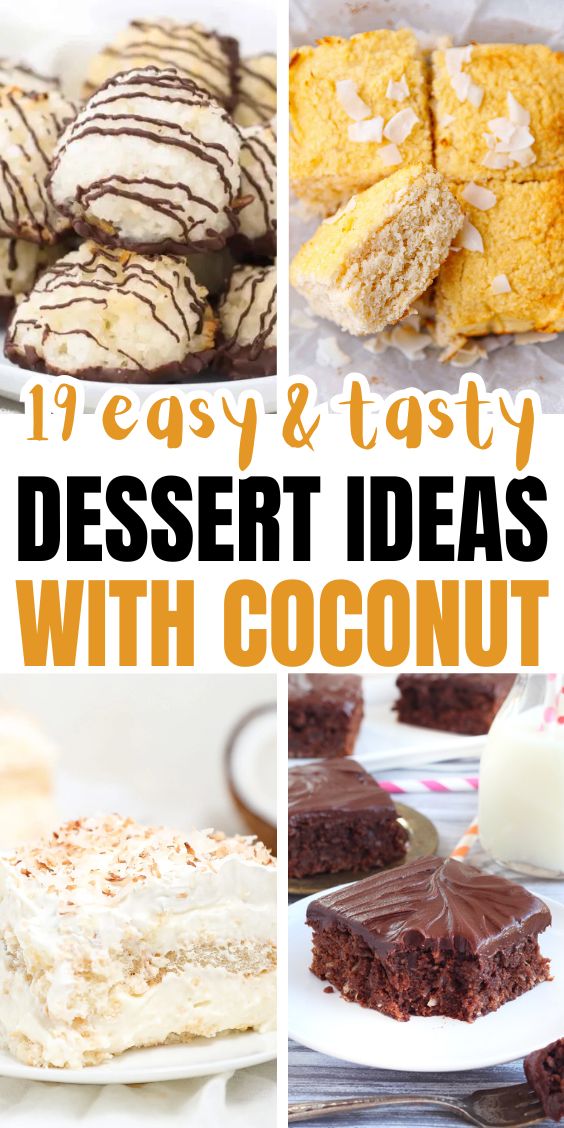 coconut desserts recipes easy