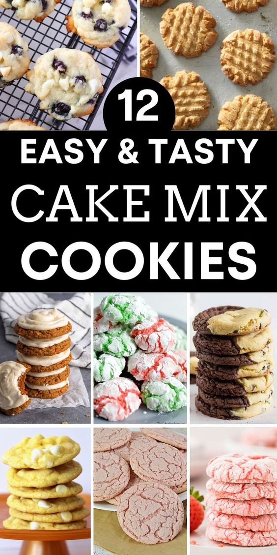 Cookies from Cake Mix - 12 Recipes