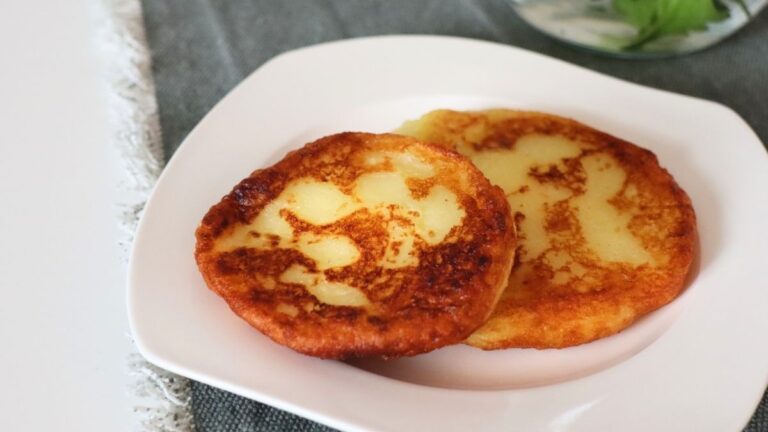 Crispy Potato Pancakes Recipe with Mashed Potatoes and Cheese