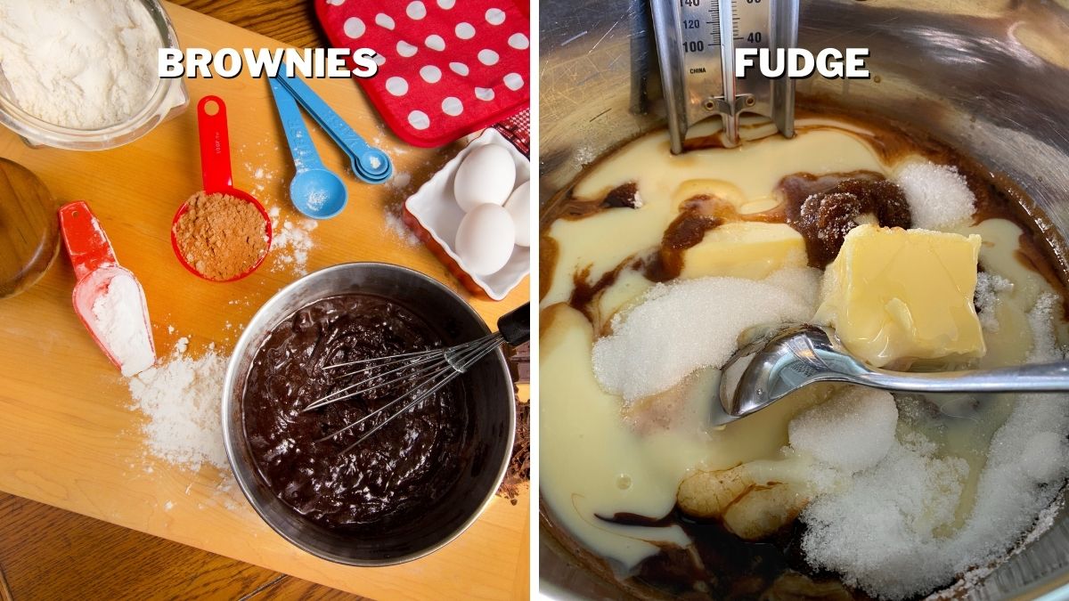 differences between brownie and fudge