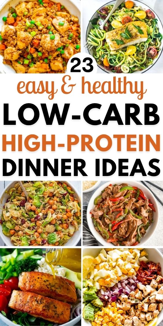 dinner ideas high protein low carb