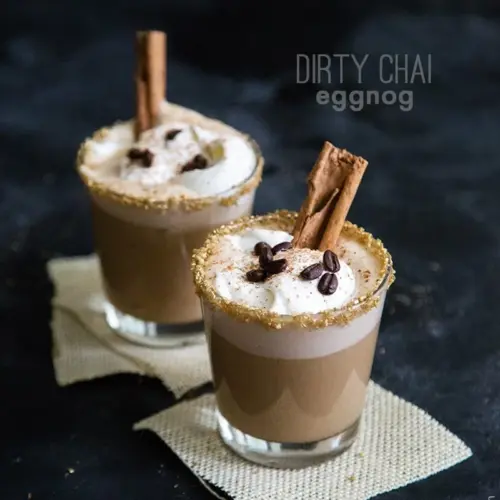 dirty chai eggnog