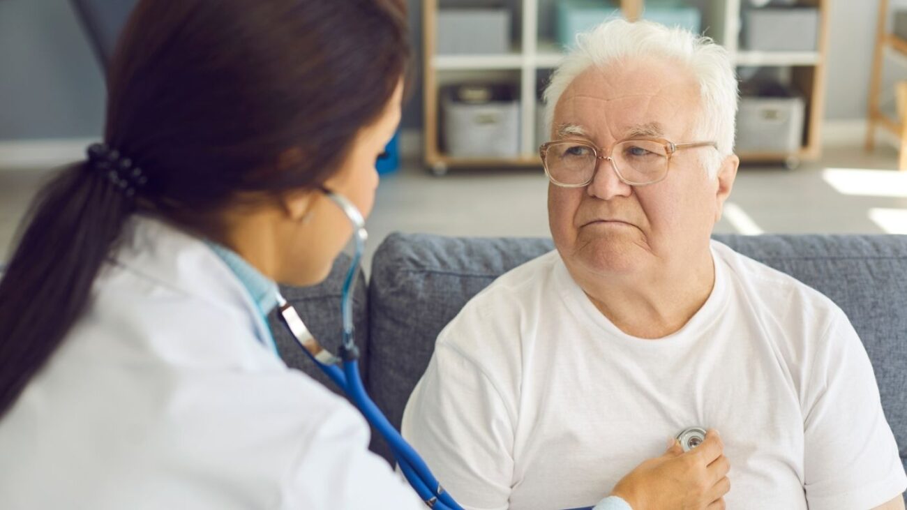 doctor with older man