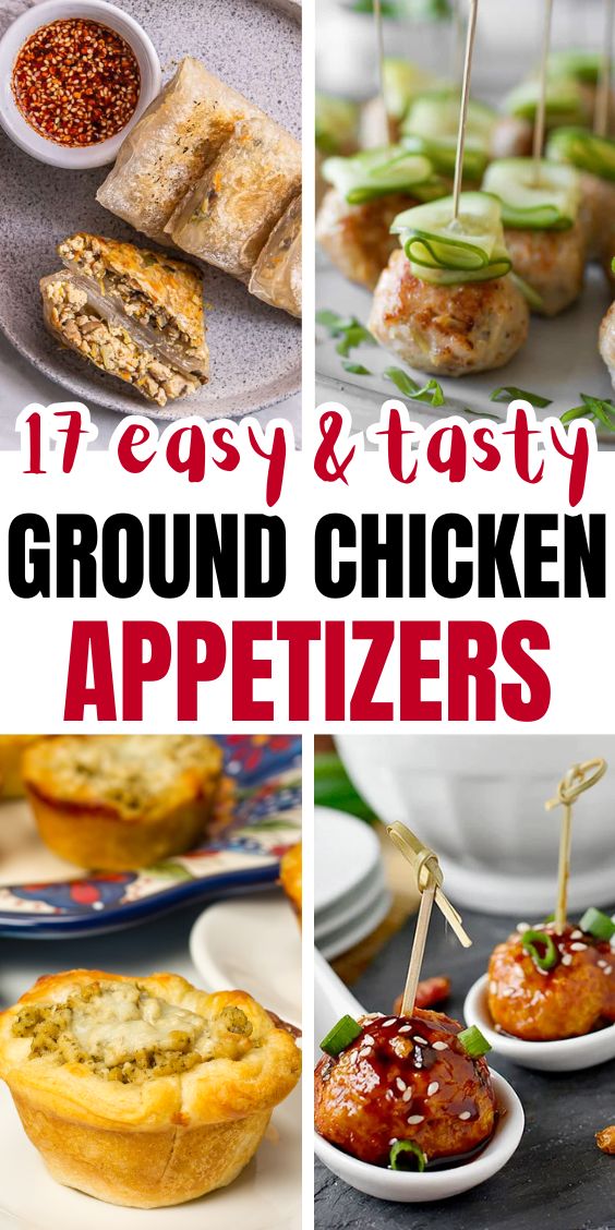 easy Appetizers With Ground Chicken