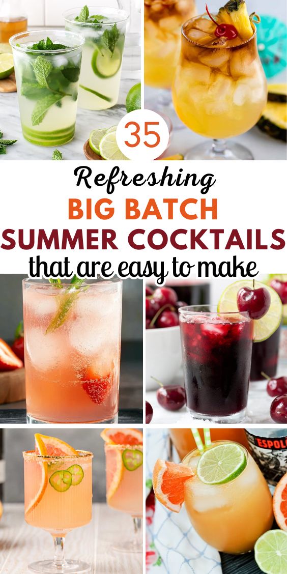 easy Refreshing Summer Cocktails For A Crowd