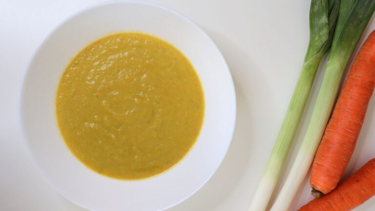 Creamy Carrot Leek Soup