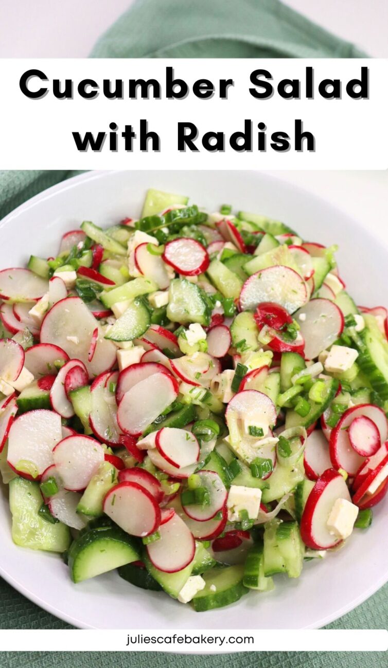 easy cucumber salad with radish