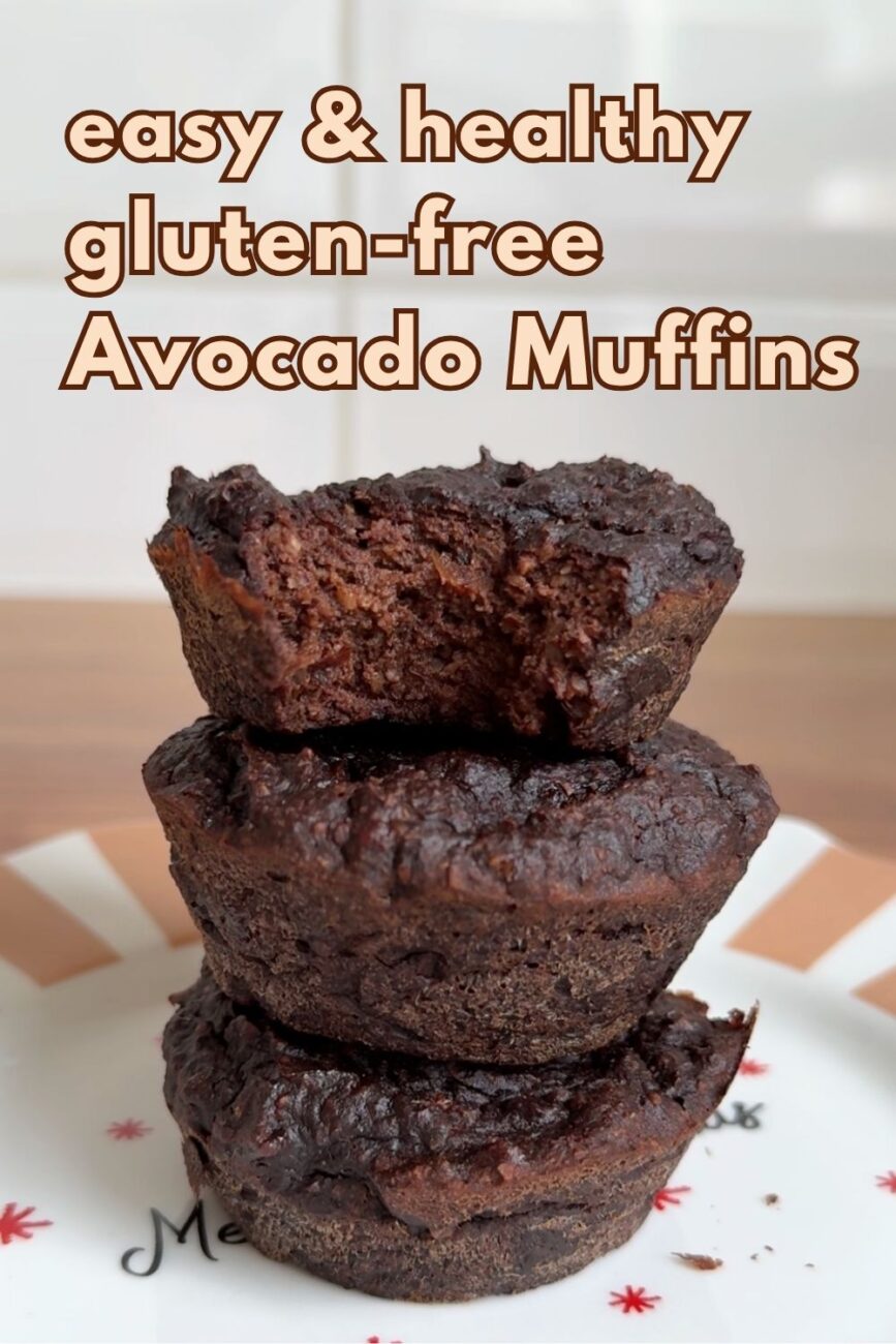 easy healthy avocado chocolate muffins delicious