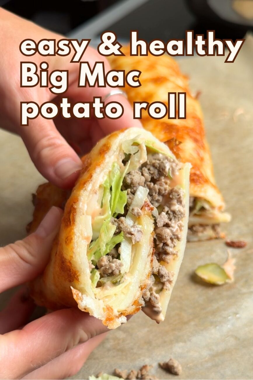 easy healthy big mac potato roll