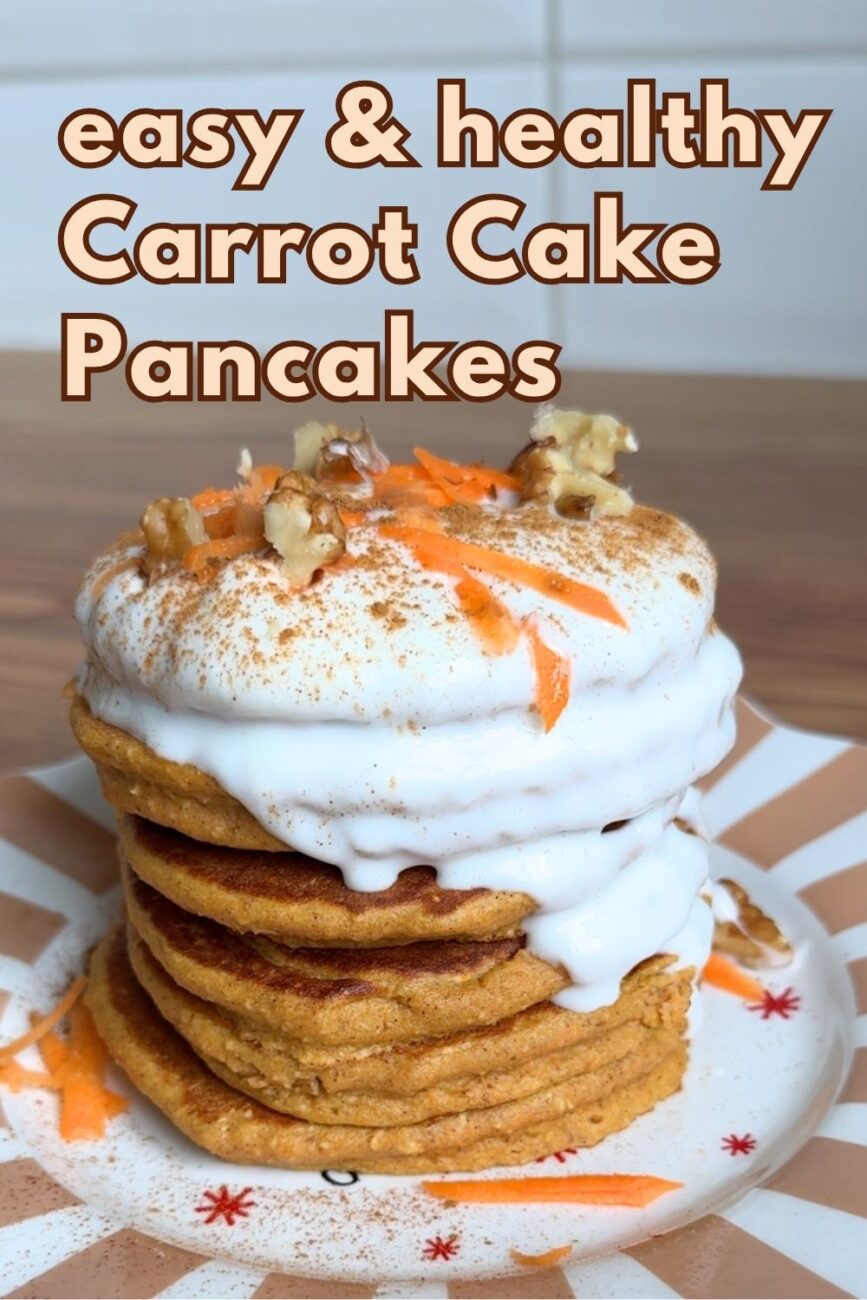 easy healthy carrot cake pancakes
