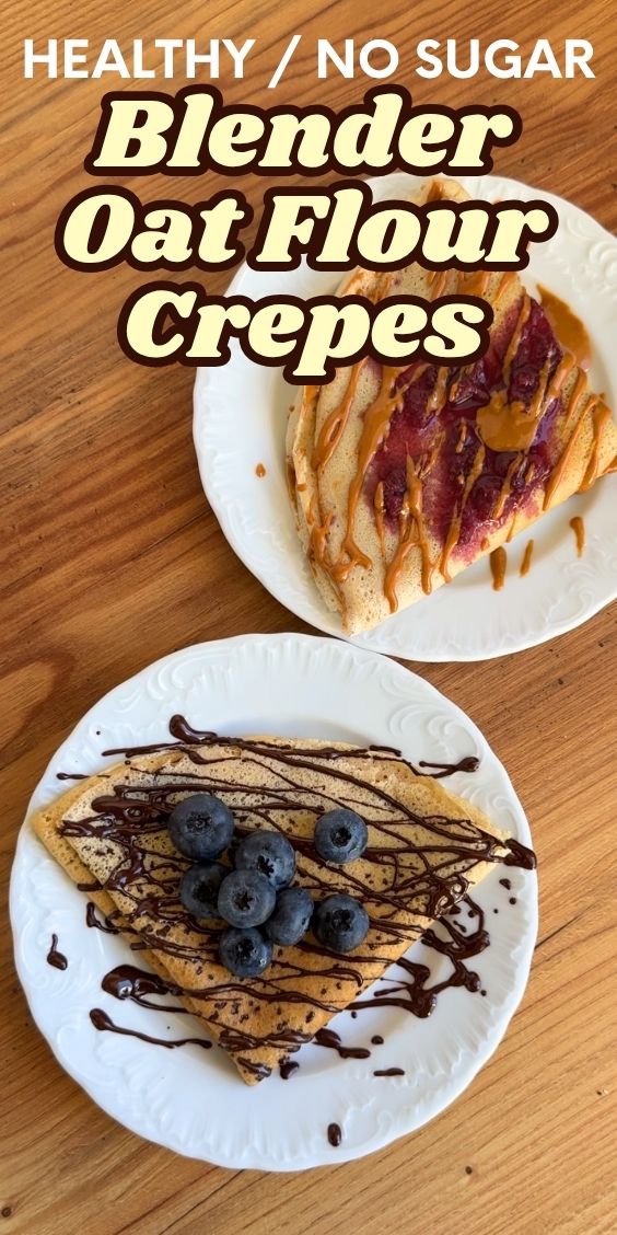 easy healthy oat flour crepes recipe