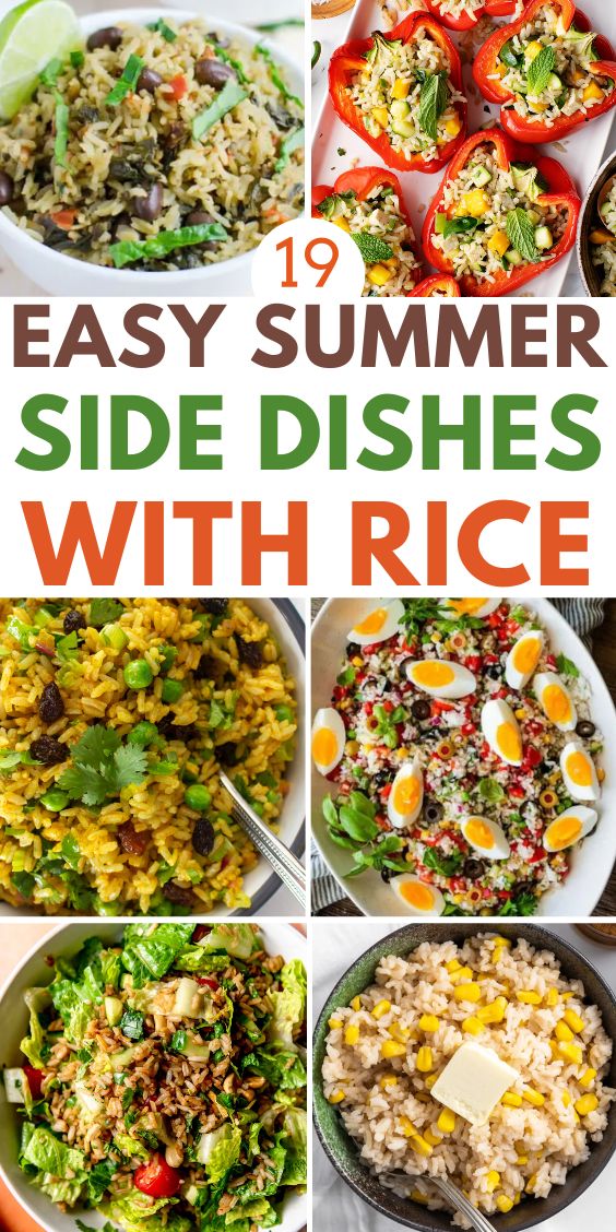 easy summer Side Dishes with rice