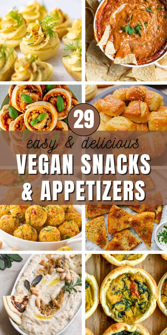 easy vegan snacks and appetizers