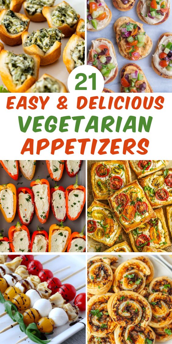 easy vegetarian appetizers for party