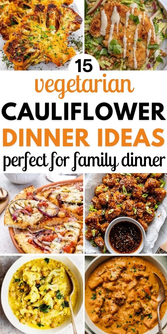 easy vegetarian dinner recipes with cauliflower