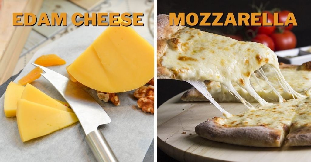 edam vs mozzarella