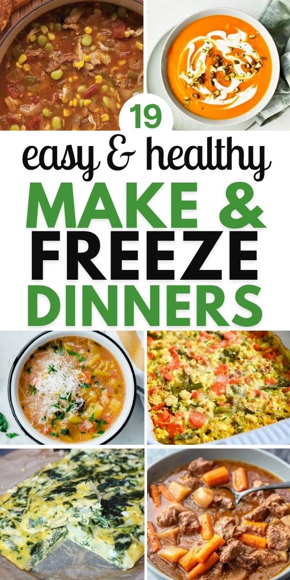 freezer meals Healthy Make Ahead Dinners