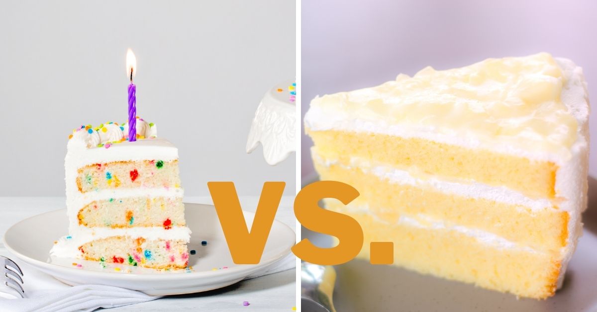 funfetti cake vs vanilla cake