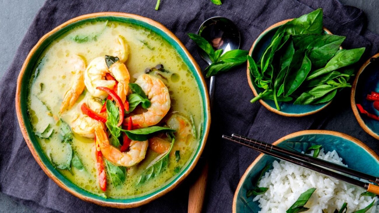 green curry shrimp