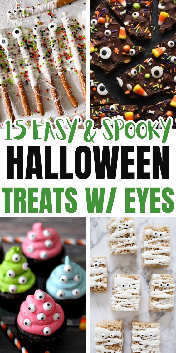 halloween desserts with candy eyes