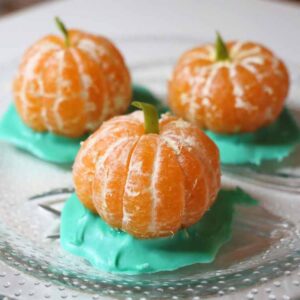halloween tangerine pumpkins