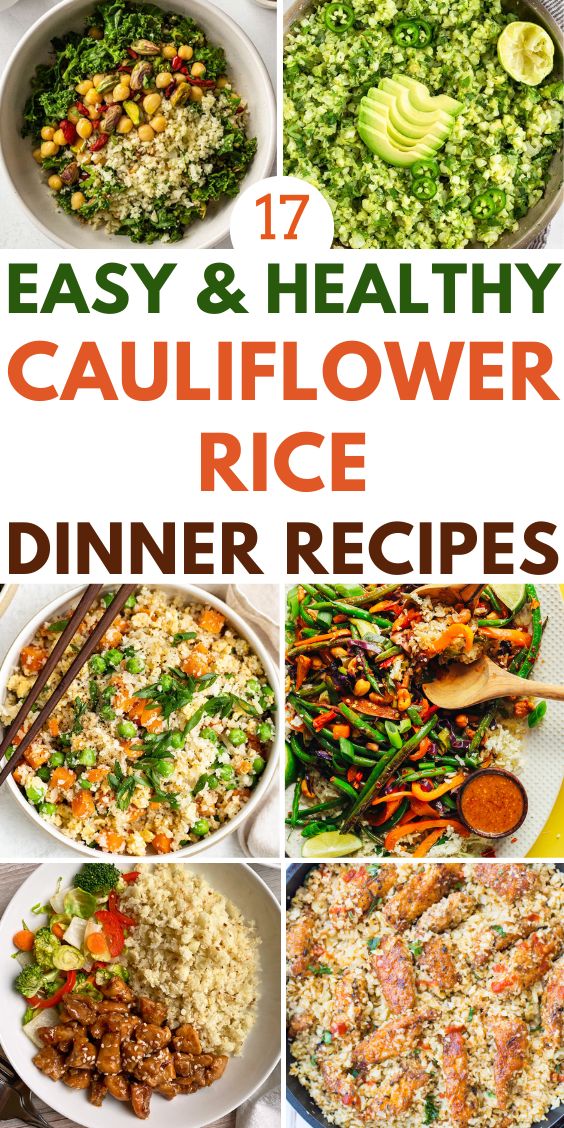 healthy Cauliflower Rice recipes dinner