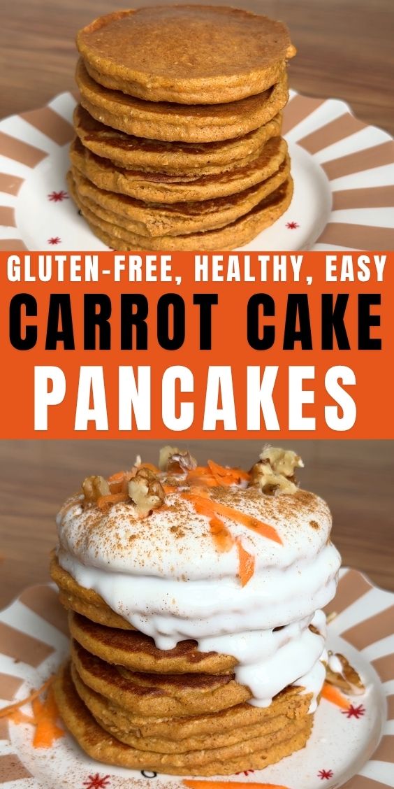 healthy carrot cake pancakes