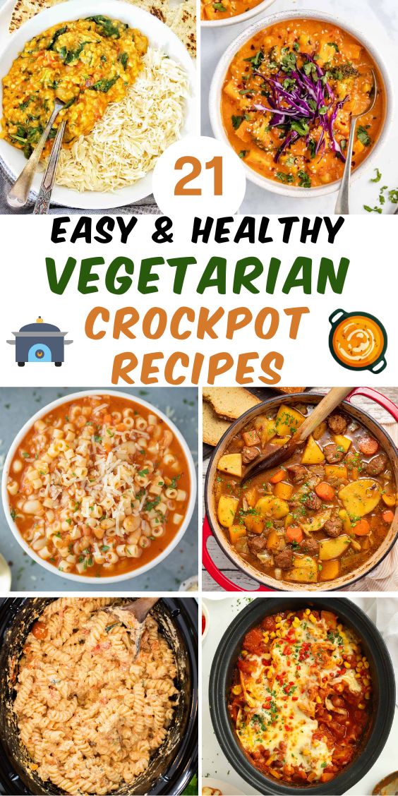 healthy crockpot vegetarian recipes