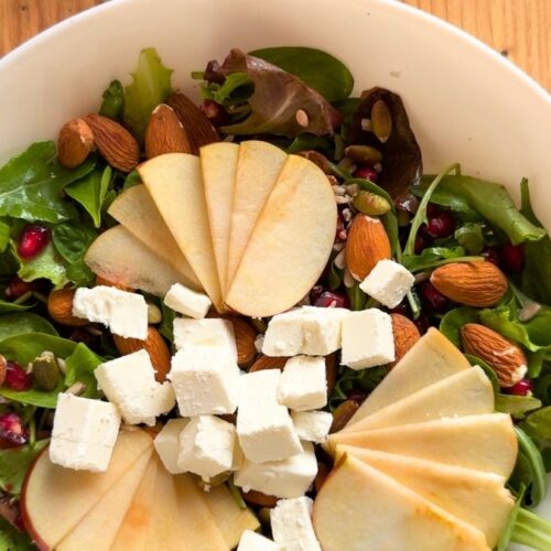 healthy fall salad with apples and feta recipe easy