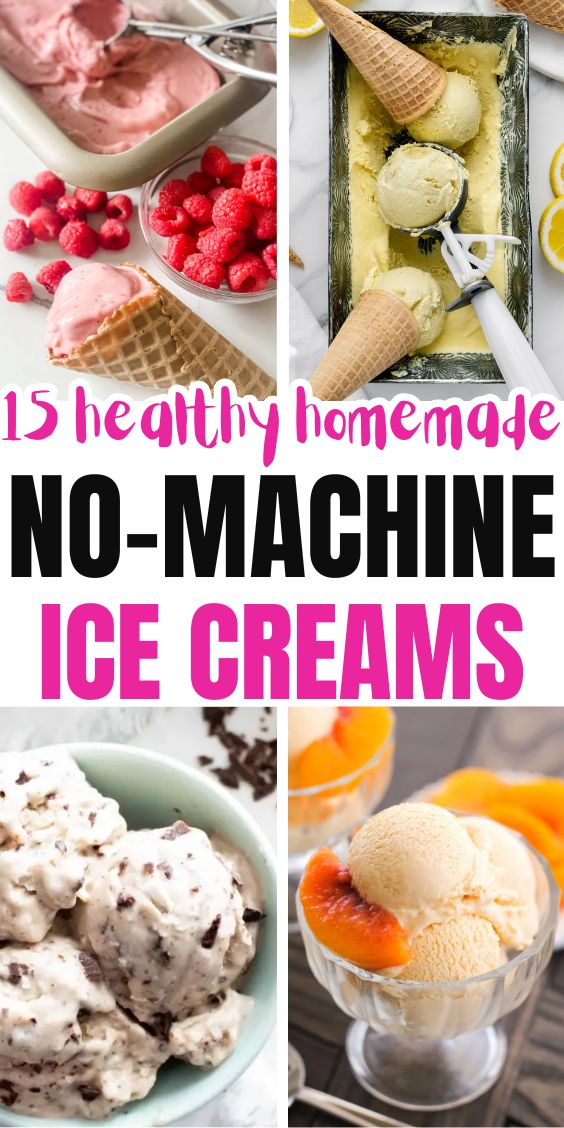healthy homemade ice cream without machine