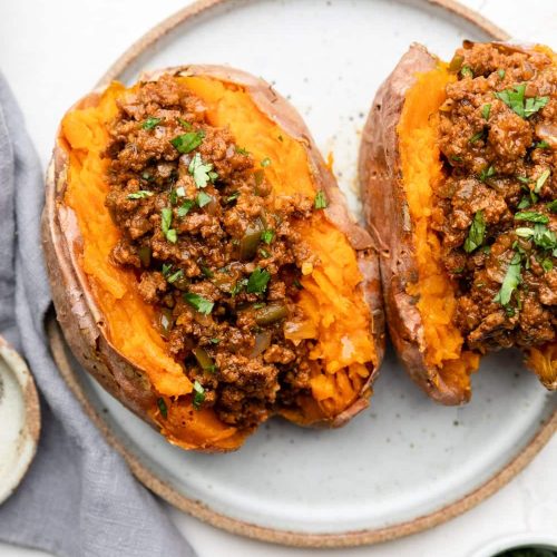 healthy sloppy joes sweet potatoes