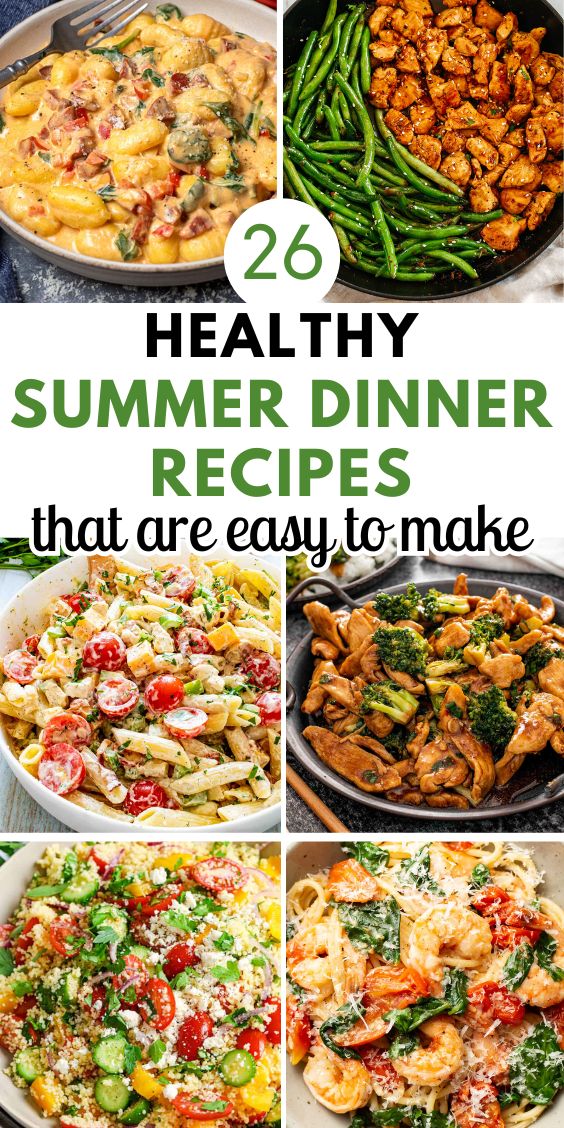 healthy summer dinner recipe ideas