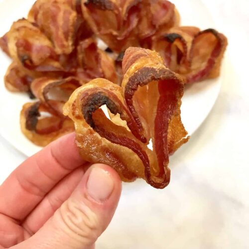 heart shaped bacon