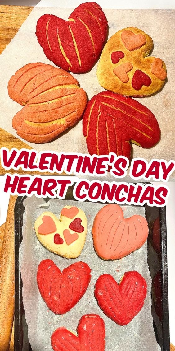 heart shaped conchas 2